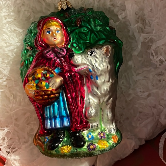 Retired Christopher Radko little red riding hood and big bad wolf - Picture 1 of 6